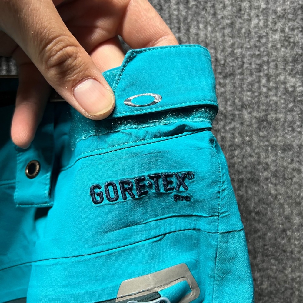 Oakley Pro Rider GoreTex Pro Ski Pants Mens L Teal RECCO Snowboard Shell Winter - Picture 4 of 16